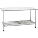 Mesa Inox 120 X 70 CM Prateleira Gradeada - Fritomaq