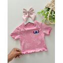 Blusa Stitch Rosa