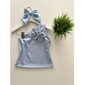 Blusa Flor Azul 