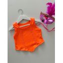 Cropped Luna Laranja Neon 