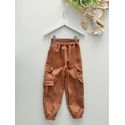 Calça Cargo Jogger Alfaiataria Caramelo