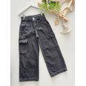 Calça Jeans Cargo Cinza 
