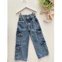 Calça Jeans Cargo 