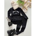 Conjunto Moletom Ballet Preto 