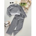 Conjunto Juvenil Cinza
