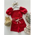 Conjunto Maria Eduarda Vermelho 