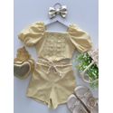 Conjunto Maria Eduarda Amarelo 