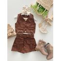 Conjunto Maria Laura Marrom 