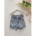 Short Jeans Coração 