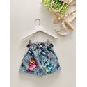 Short Saia Jeans Stitch e Angel 