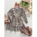 Vestido Flor De Liz Azul 