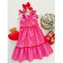 Vestido Midi Louise Rosa 