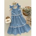 Vestido Midi Louise Azul 