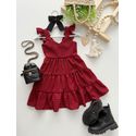 Vestido Marilia Xadrez Vermelho 
