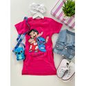 Camisetão Lilo e Stitch Pink