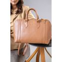 Bolsa Pasta Notebook Couro Legítimo Caramelo