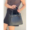 Bolsa Jenifer Couro Legítimo Preto