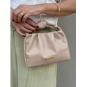 Bolsa Laço Couro Legítimo Nude