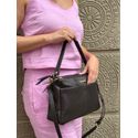 Bolsa Vera Café Couro legítimo 