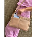 Bolsa Vera Nude Couro legítimo 