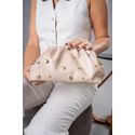 Bolsa Esfera Couro Legítimo Nude