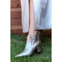 Bota Metalizada Grafite / Ônix Donna Clô