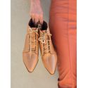 Bota Cadarço Camel Donna Clô