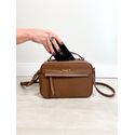 Bolsa Cris Couro Legítimo Marrom