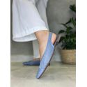 Sapatilha chanel azul jeans Donna Clô 