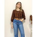 Blusa Gota Animal Print 7/8