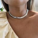 CHOKER MALHA GR RÓDIO BRANCO