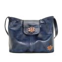 Bolsa BP 003 Azul 100% em couro