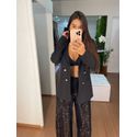 Blazer preto forrado 