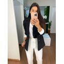 Blazer preto forrado 