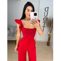 Cropped Antônia vermelho