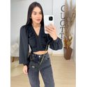 Cropped Estela preto