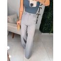 Calça alfaiataria Liza cinza