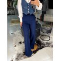Calça alfaiataria Liza azul