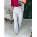 Calça alfaiataria cinza claro