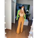Top renda nude