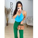 Body crepe azul