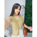 Colete Tricot bege