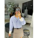 Camisa cropped listrada
