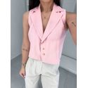 Colete alfaiataria Lia rosa