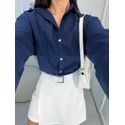 Camisa martina azul marinho