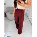 Calça alfaiataria Monalisa cereja