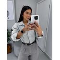 Camisa Loren cinza claro