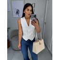 Colete alfaiataria Ana branco