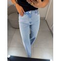 Wide leg algodão clara