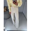 Calça alfaiataria Isadora creme